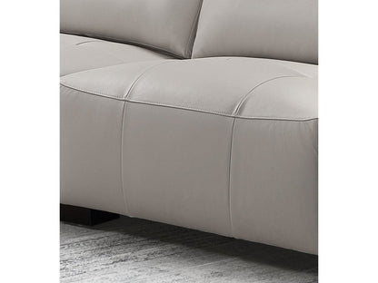 Teagan 6-piece Leather Modular Sectional, Grey Default Title