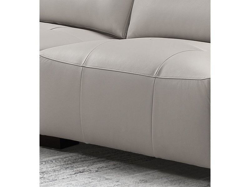 Teagan 6-piece Leather Modular Sectional, Grey Default Title