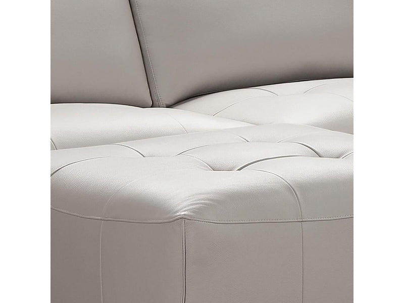 Teagan 6-piece Leather Modular Sectional, Grey Default Title