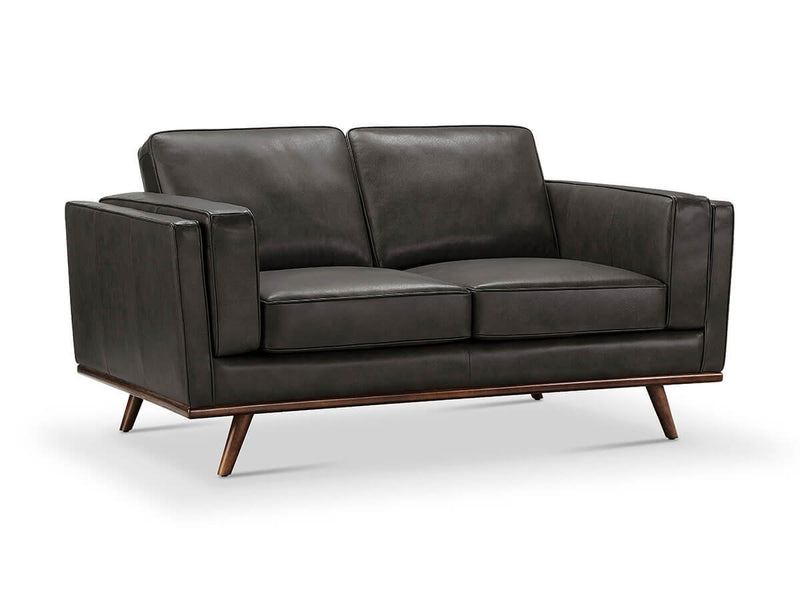 Taverly 2-piece Leather Sofa and Loveseat Set, Grey Default Title