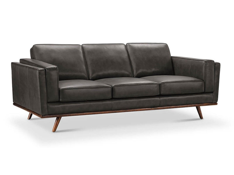 Taverly 3-piece Leather Set, Grey Default Title
