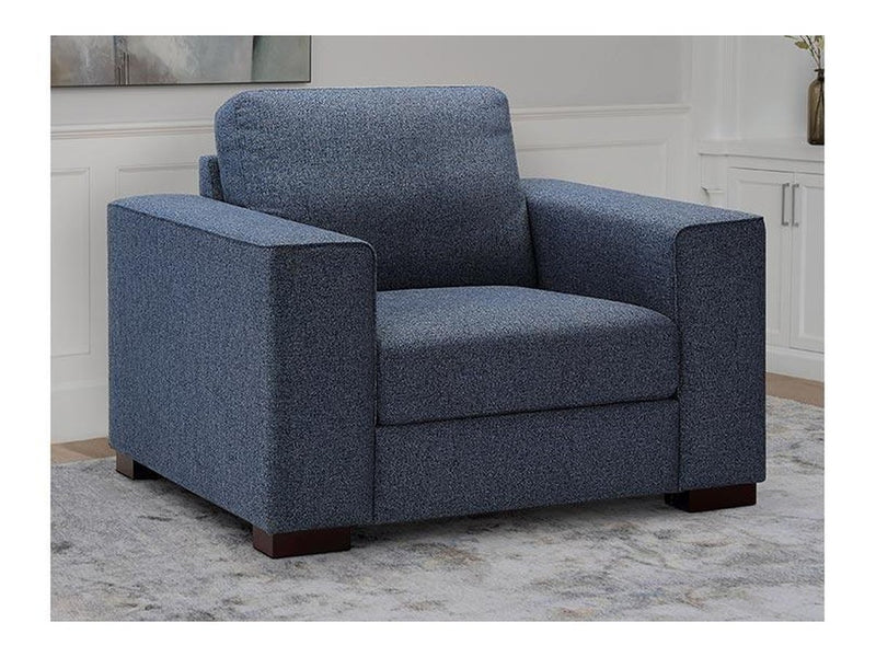 Tamora Fabric Chair, Blue Default Title