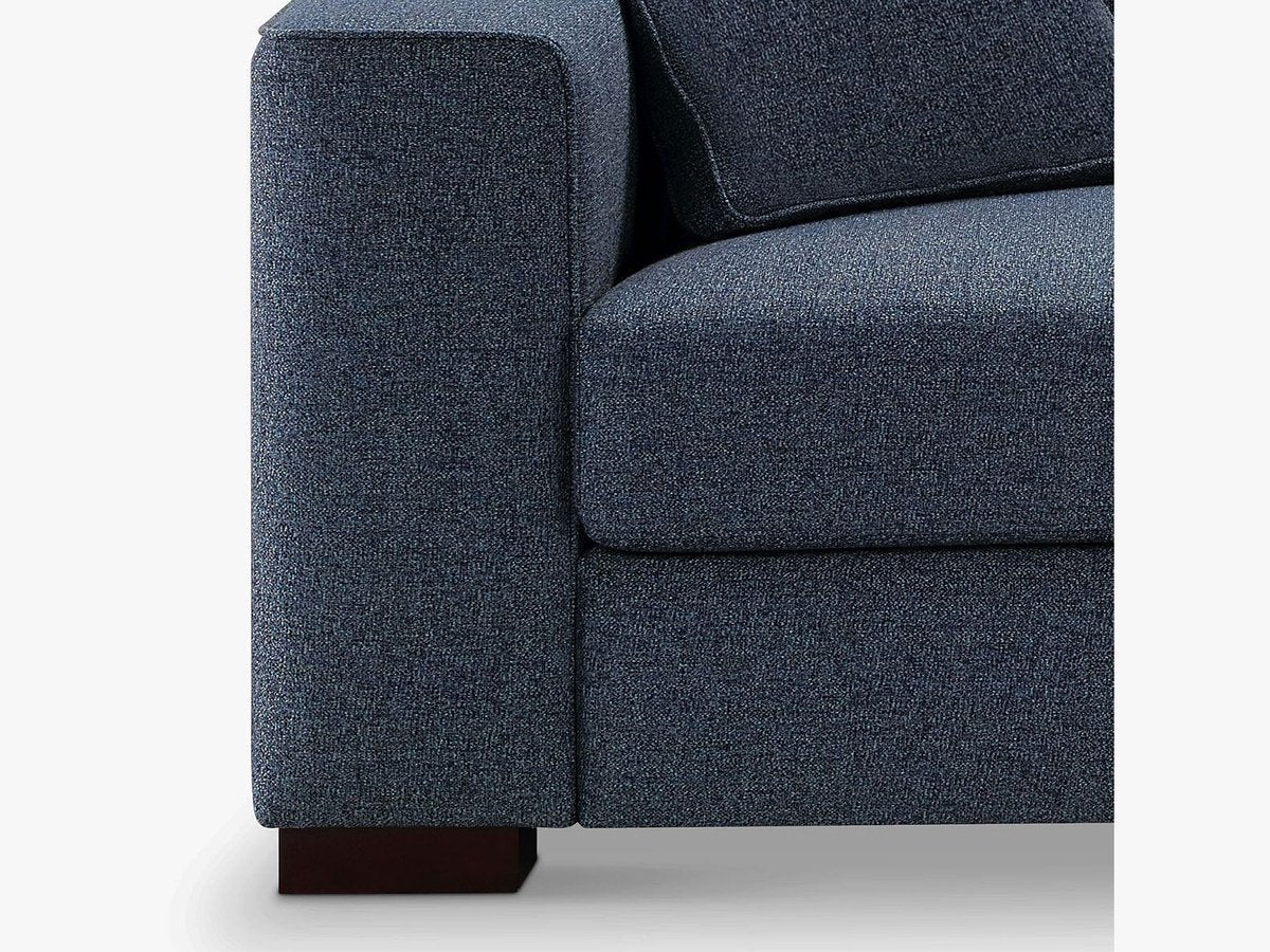 Tamora Fabric Loveseat, Blue Default Title