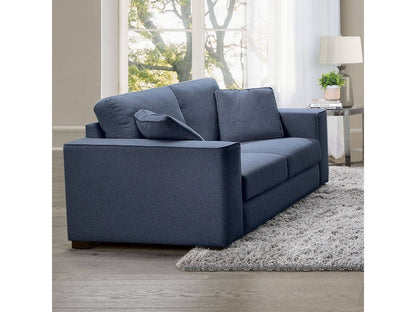 Tamora Fabric Loveseat, Blue Default Title