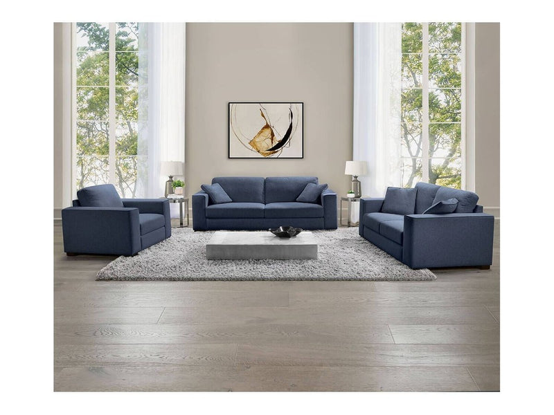 Tamora Fabric Sofa, Blue Default Title