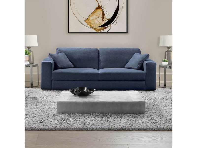 Tamora 3-piece Fabric Sofa Set, Blue Default Title