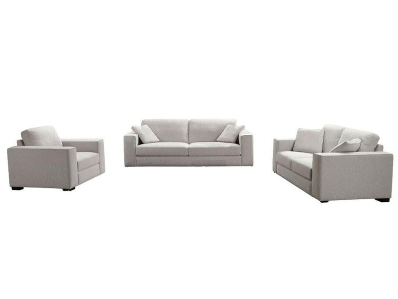 Tamora 3-piece Fabric Sofa set, Grey Default Title