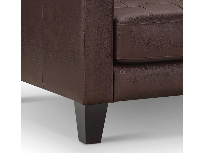 Tova Leather Chair, Brown Default Title