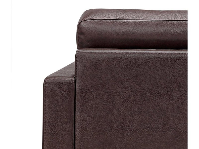 Tova Leather Sofa, Brown Default Title