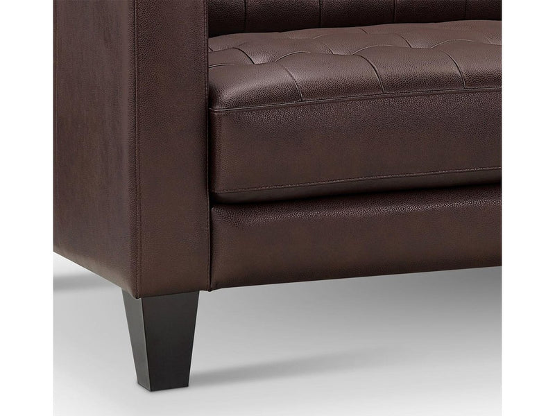 Tova Leather Sofa, Brown Default Title
