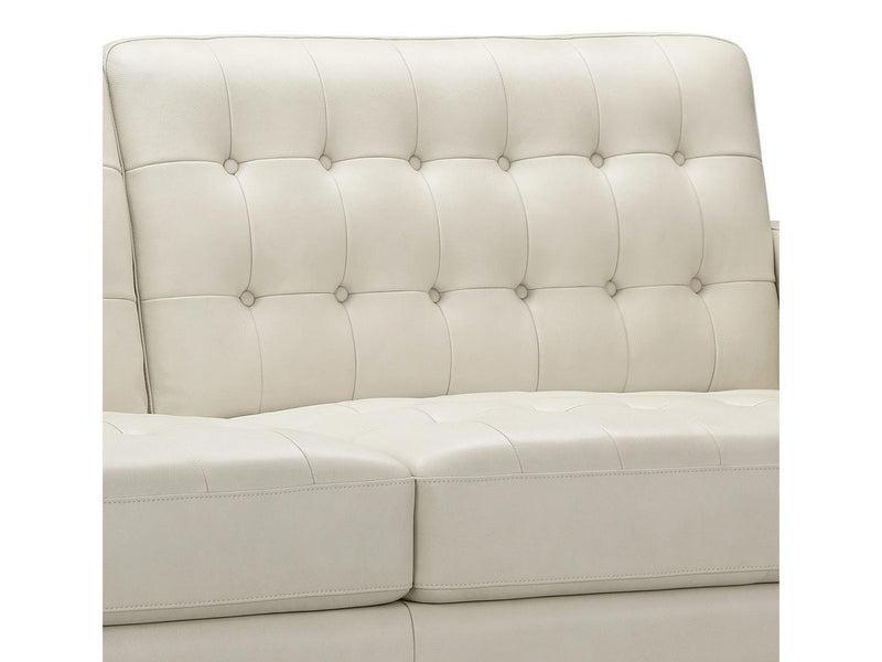 Tova Leather Sofa, Ivory Default Title