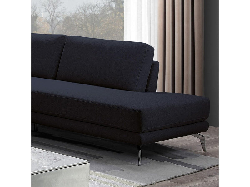 Aiken 2-piece Fabric Sectional, Blue Blue