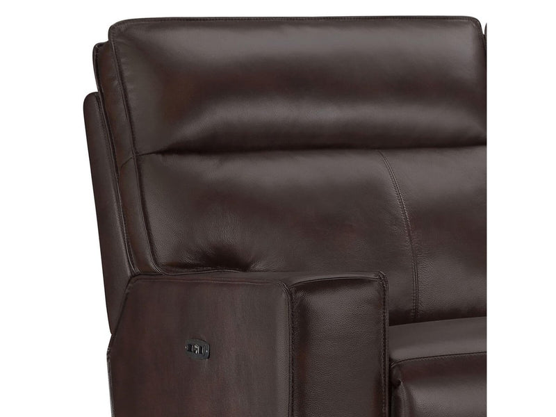 Zahara Leather Power Recliner, Espresso Default Title