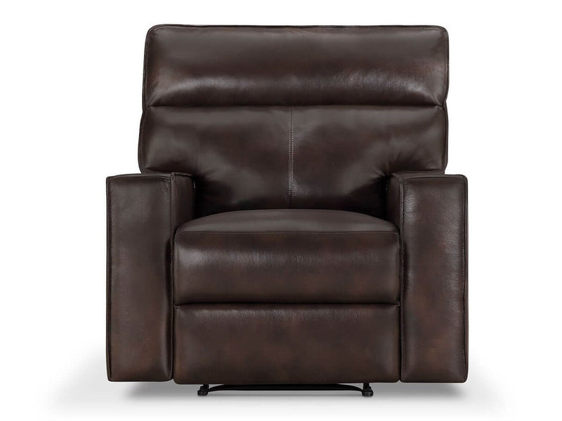 Zahara Leather Power Recliner, Espresso Default Title