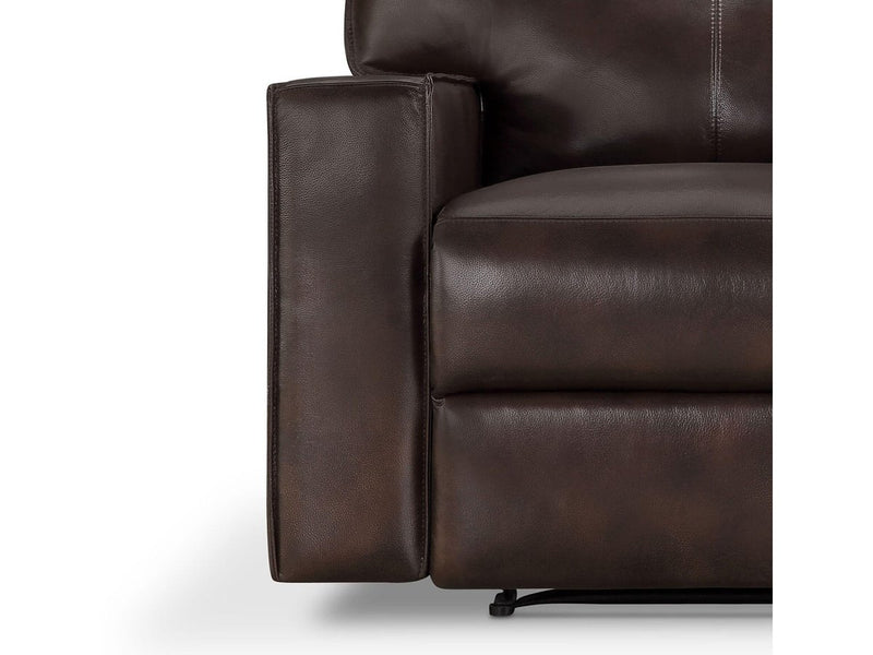 Zahara Leather Power Recliner, Espresso Default Title