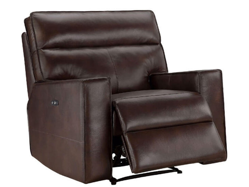 Zahara Leather Power Recliner, Espresso Default Title