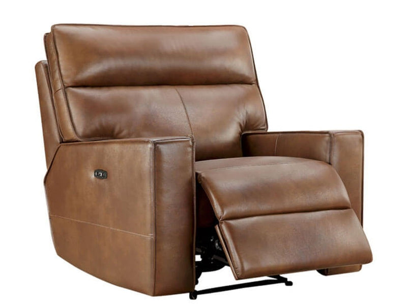 Zahara Leather Recliner, Brown Default Title
