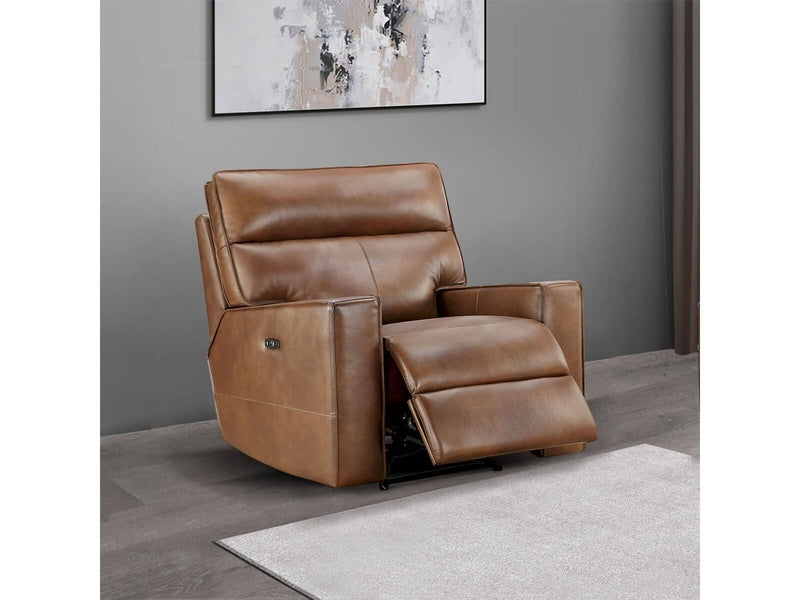 Zahara Leather Recliner, Brown Default Title