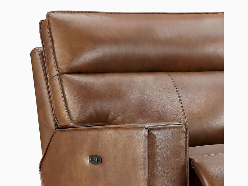 Zahara Leather Recliner, Brown Default Title