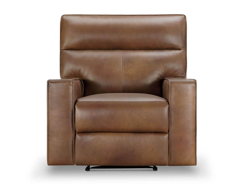 Zahara Leather Recliner, Brown Default Title