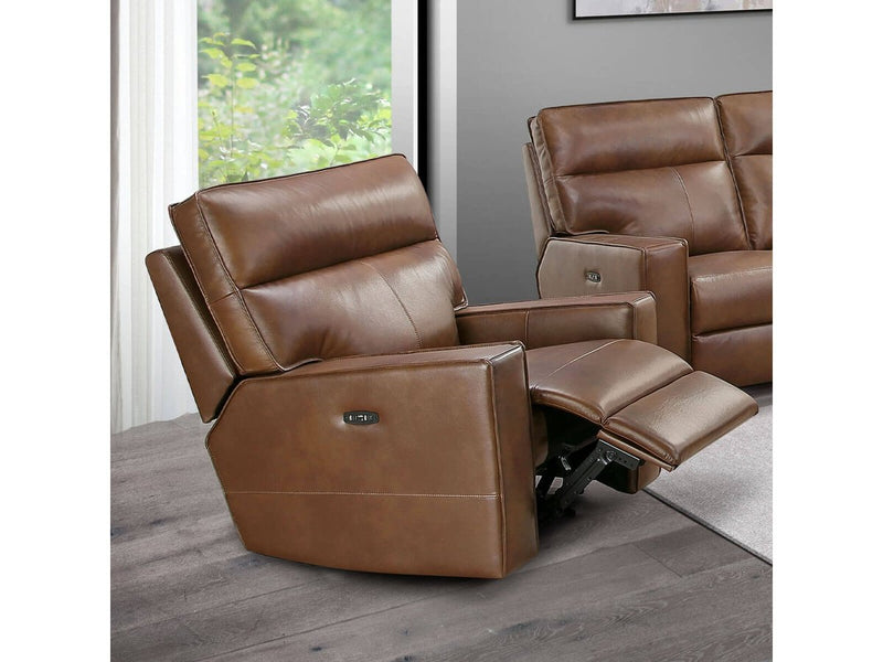 Zahara Leather Recliner, Brown Default Title