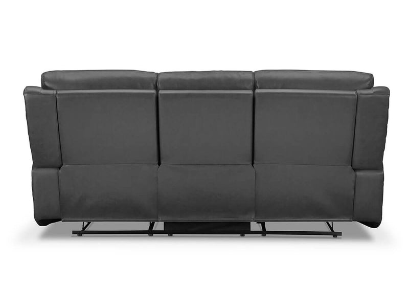 Raymond Leather Power Reclining Sofa-Grey Default Title