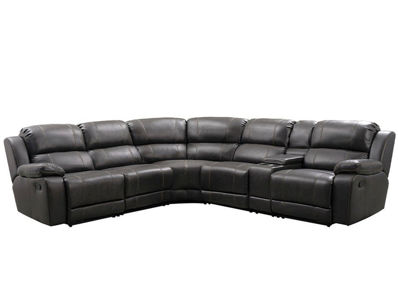 Charlestown 6-Piece Reclining Sectional, Espresso Default Title