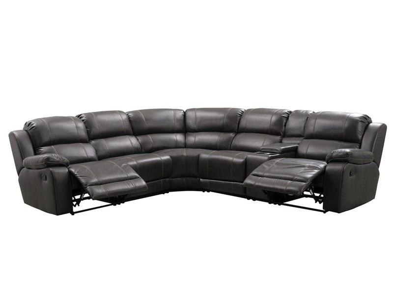 Charlestown 6-Piece Reclining Sectional, Espresso Default Title