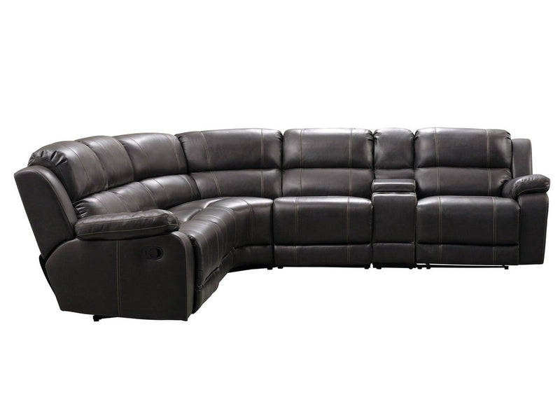 Charlestown 6-Piece Reclining Sectional, Espresso Default Title