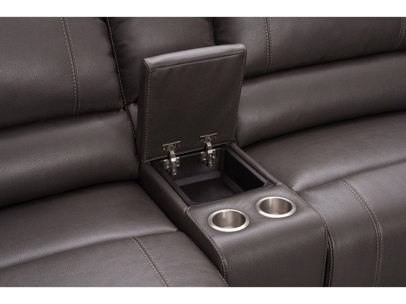 Cooper Manual Reclining Sectional, Brown Default Title