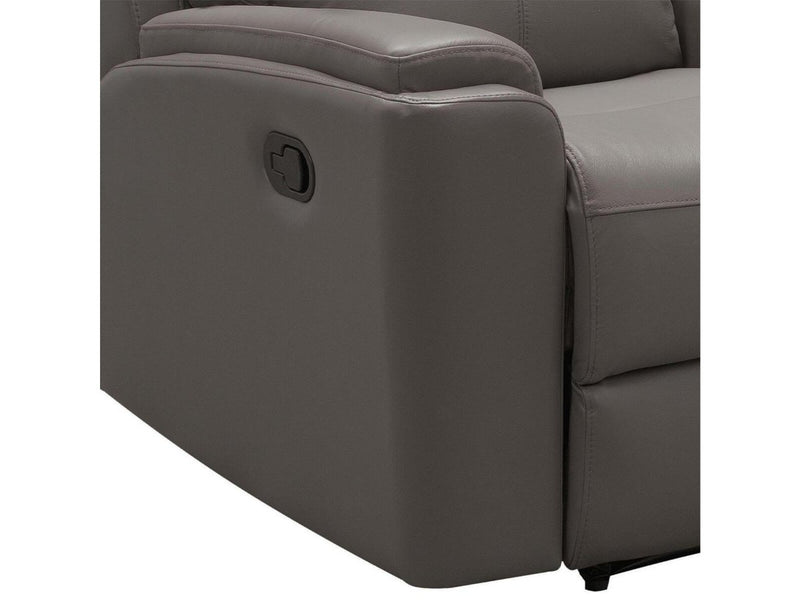 Jackson Top Grain Leather Reclining Sofa and Loveseat Set, Grey Default Title