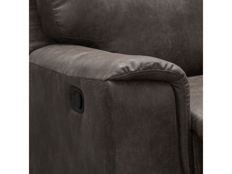 Lawrence Fabric Recliner, Espresso Default Title