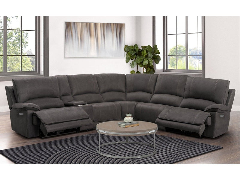 Glendale Reclining Sectional, Grey Default Title