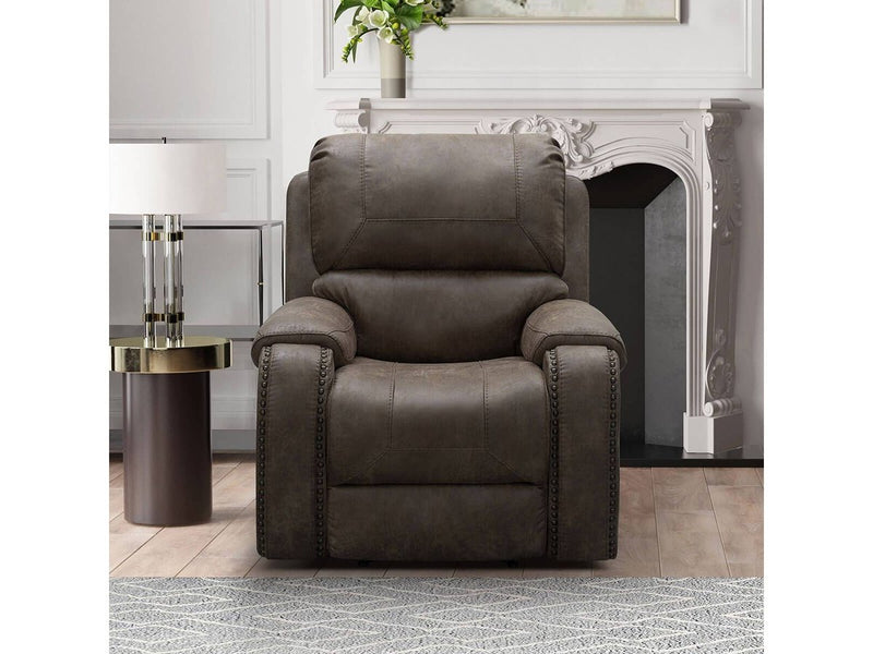 Houston Fabric Recliner, Espresso Default Title