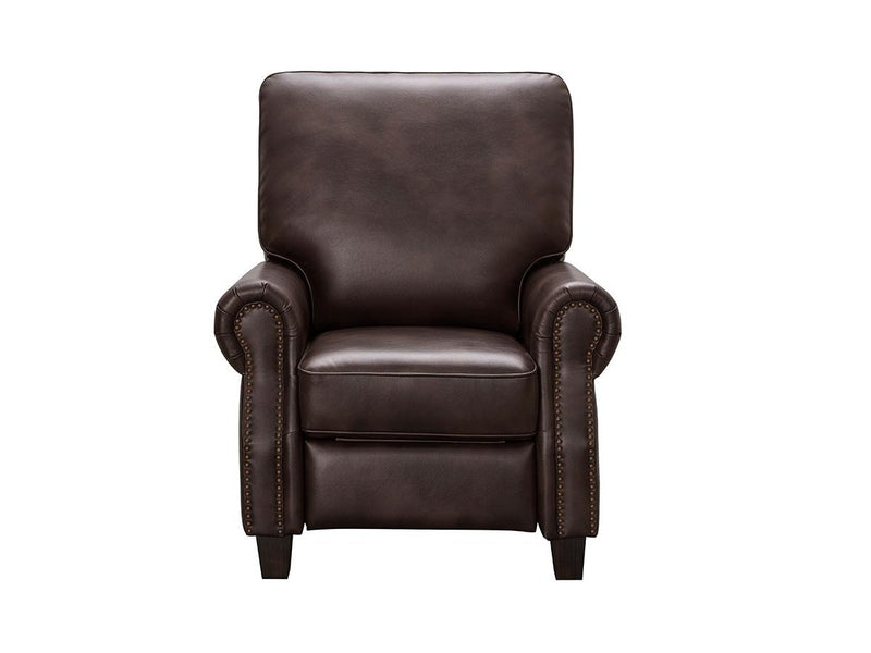 Carlyle Leather Pushback Recliner, Brown Default Title