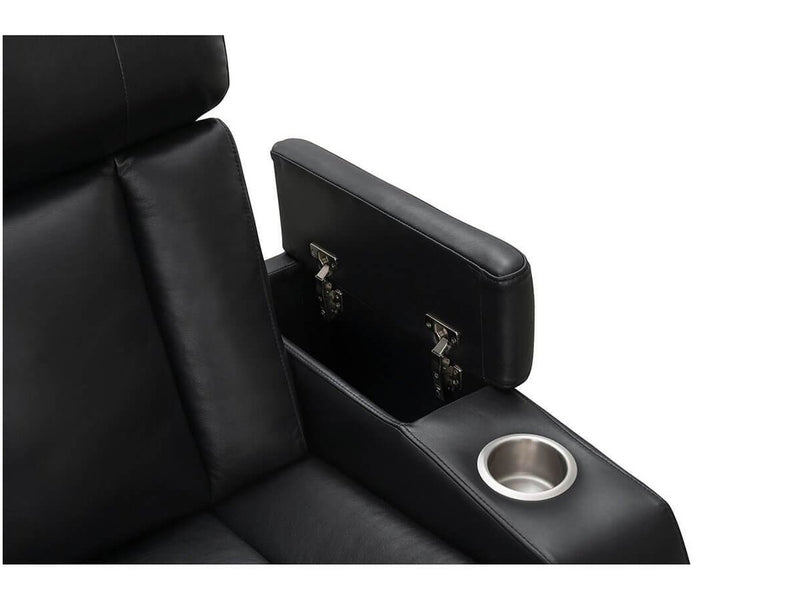 Zayne 3-piece Leather Power Reclining  Set, Black Default Title