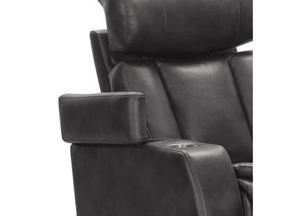 Zayne Power Reclining Leather Chair, Grey Default Title