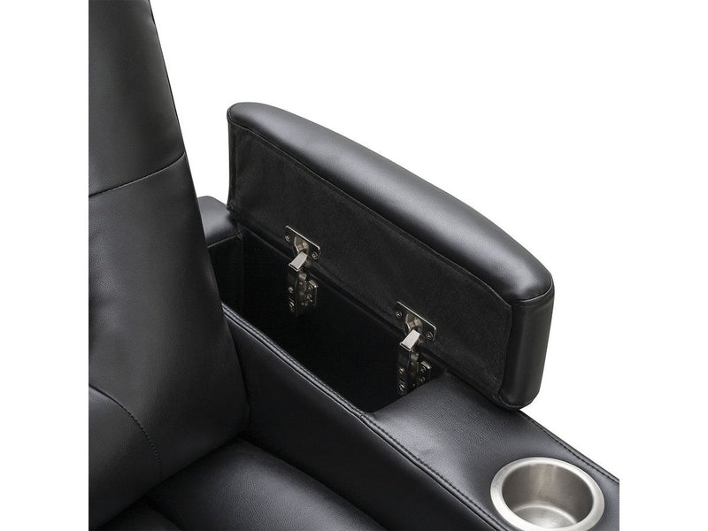 Jayce Leather Power Recliner, Black Default Title