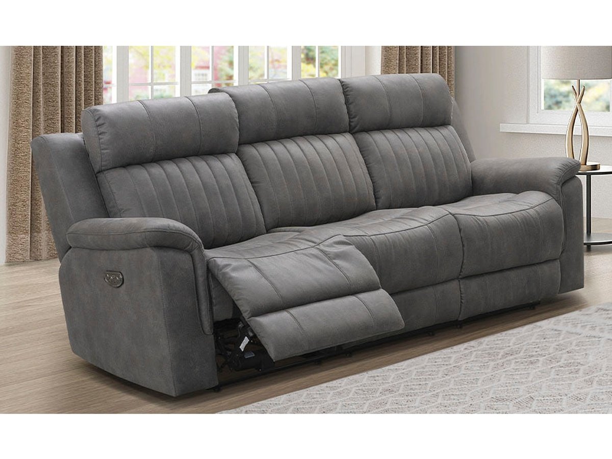 Garcelle Power Reclining Sofa, Grey Default Title