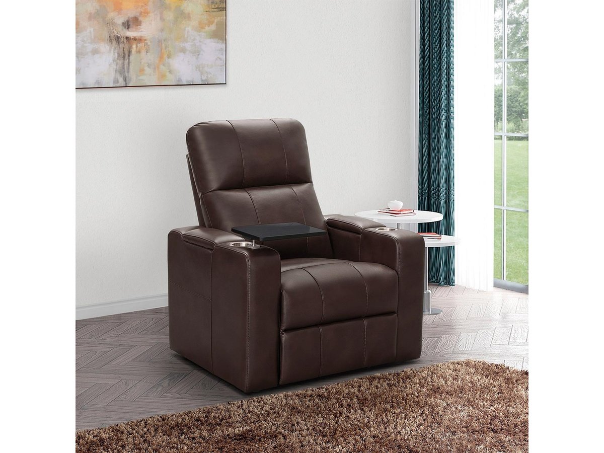 Rider Power Recliner Brown –1