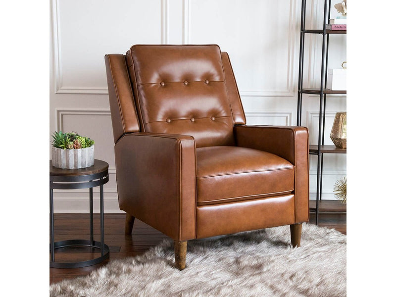 Holloway Mid-Century 3-piece Leather Reclining Seating Set, Camel Default Title