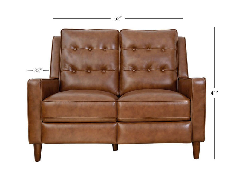 Holloway Mid-Century 3-piece Leather Reclining Seating Set, Camel Default Title