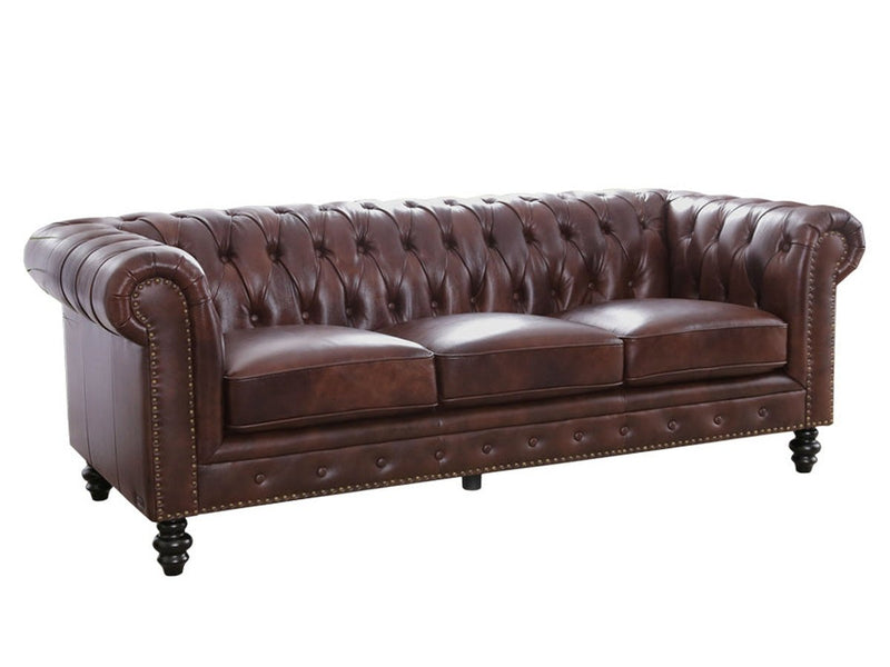 Grand Chesterfield Leather Sofa Default Title
