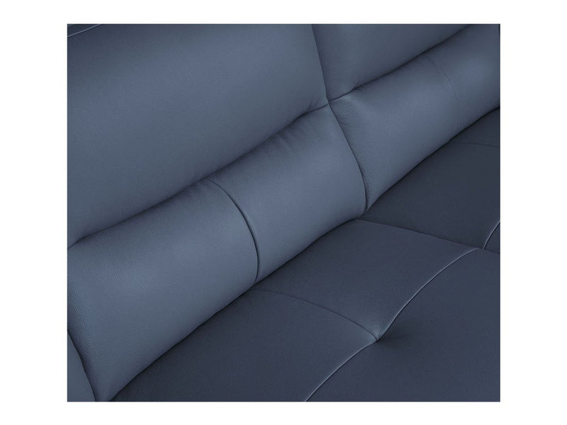 Cadence Top Grain Leather Sectional, Blue Default Title