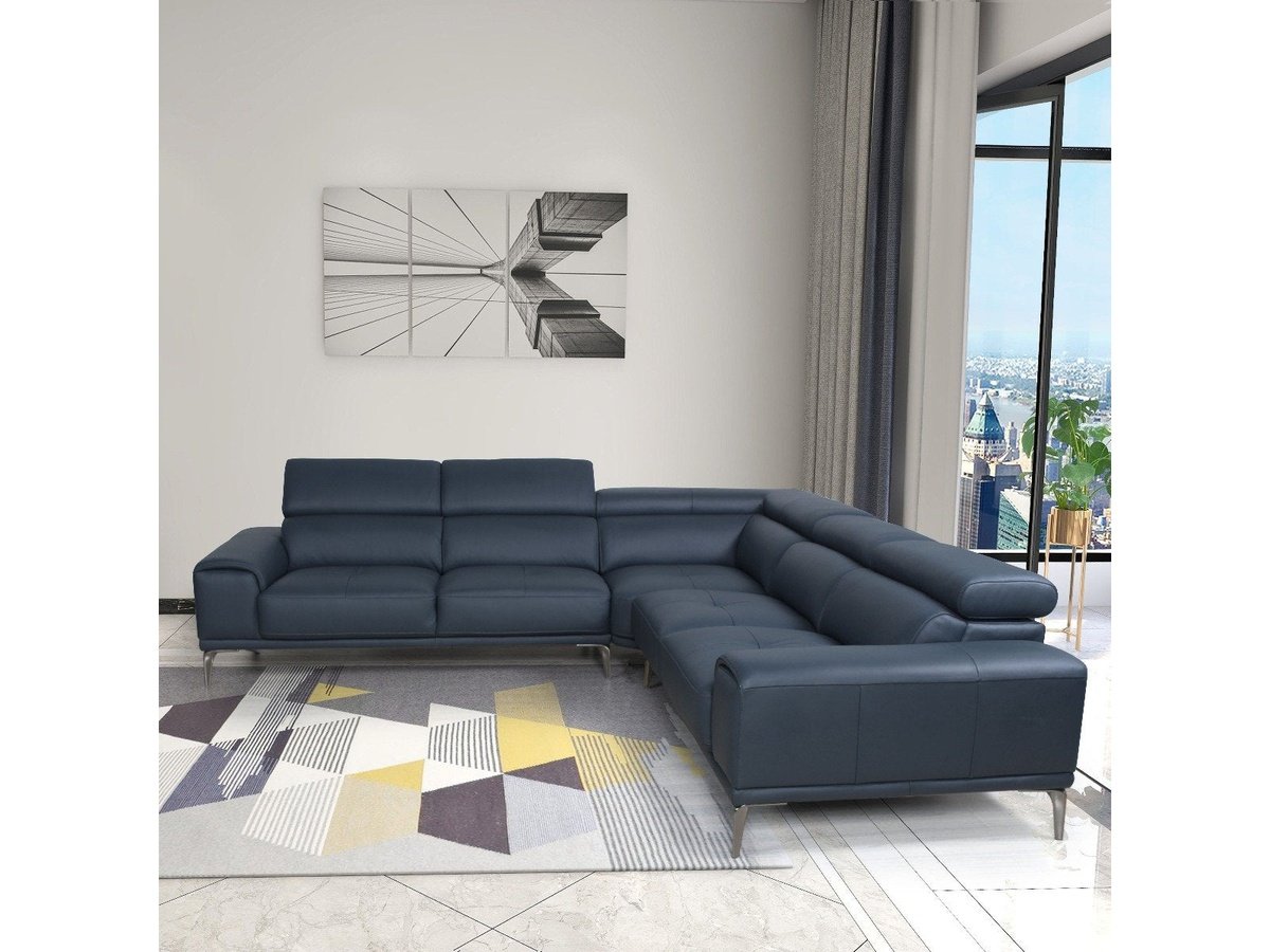 Quinton Top Grain Leather Sectional