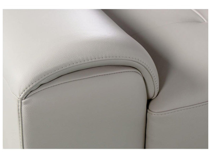 Quinton Leather Chair, Gray Default Title