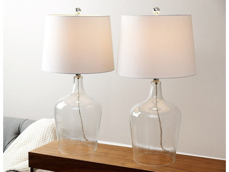 Azure Glass Table Lamp Clear (Set of 2) Default Title