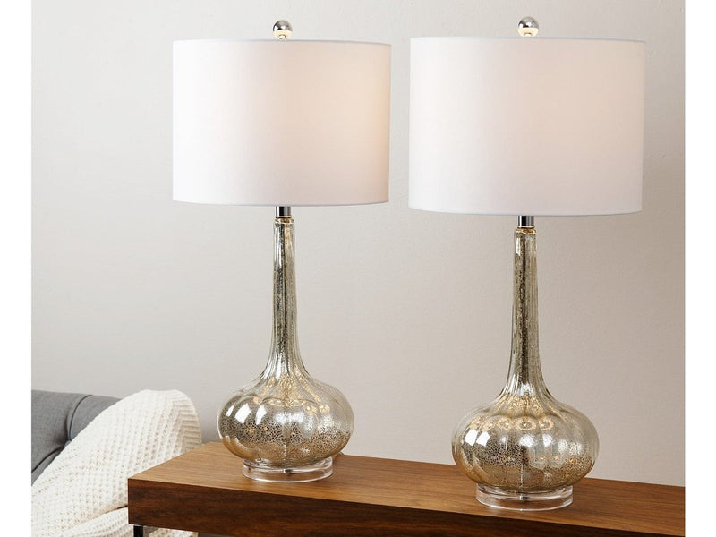 Mercury Antiqued Table Lamp (Set of 2) Default Title