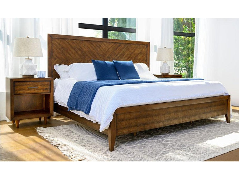 Retro Wood 3-piece Bedroom Set, King Default Title