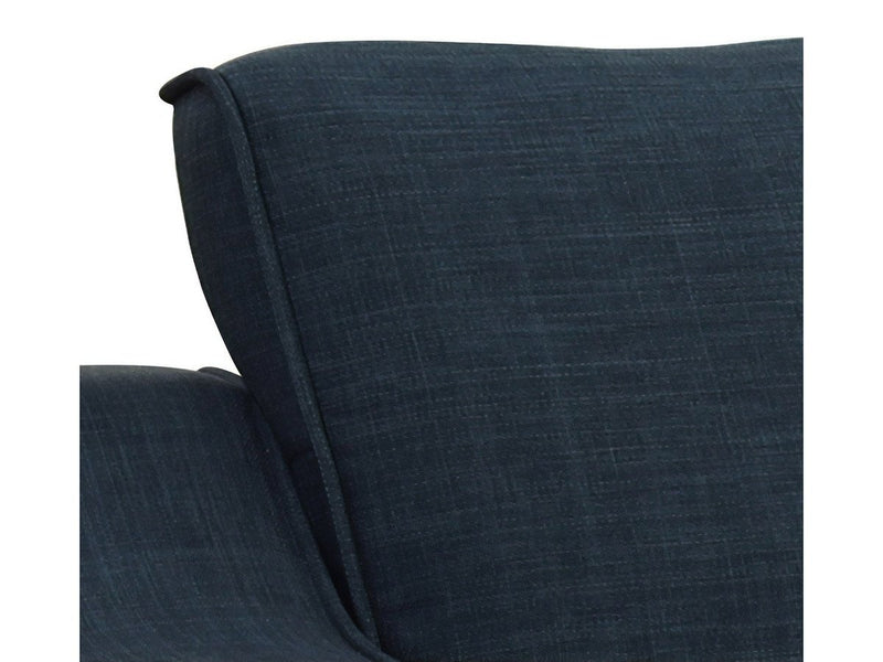 Beverly Fabric Sectional, Navy Blue 